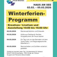 Plakat zum Winterferienprogramm HAUS AM SEE